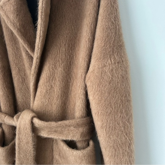 Zara Fuzzy Belted Robe Coat - Picture 5 of 10